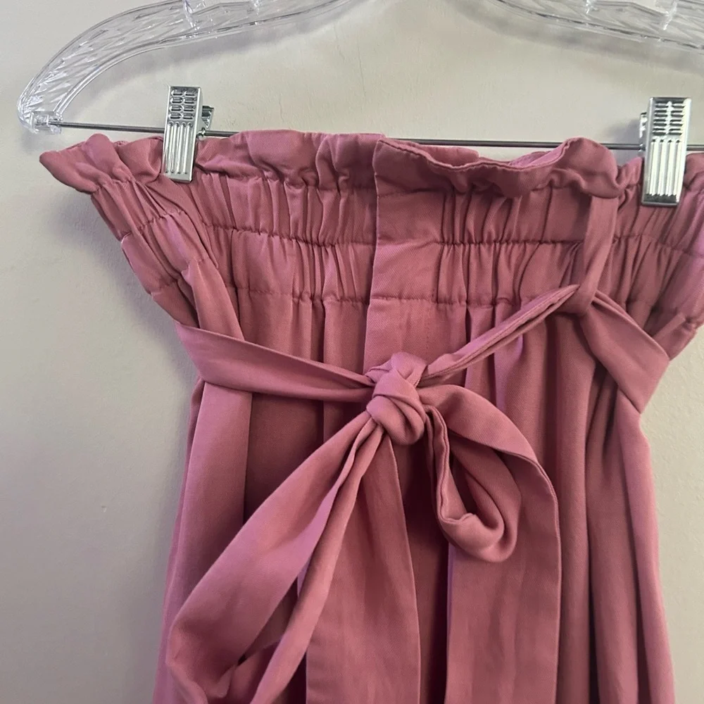 Point sur pink paper‎ bag trousers 2